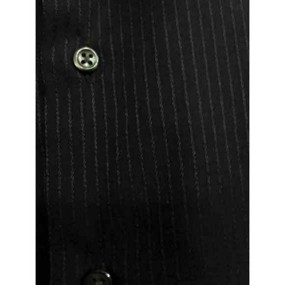 Van Heusen Men's Shirt Casual/Dress Long Sleeve Poly/Cotton Purple 15.5 (34/35) - Picture 13 of 16